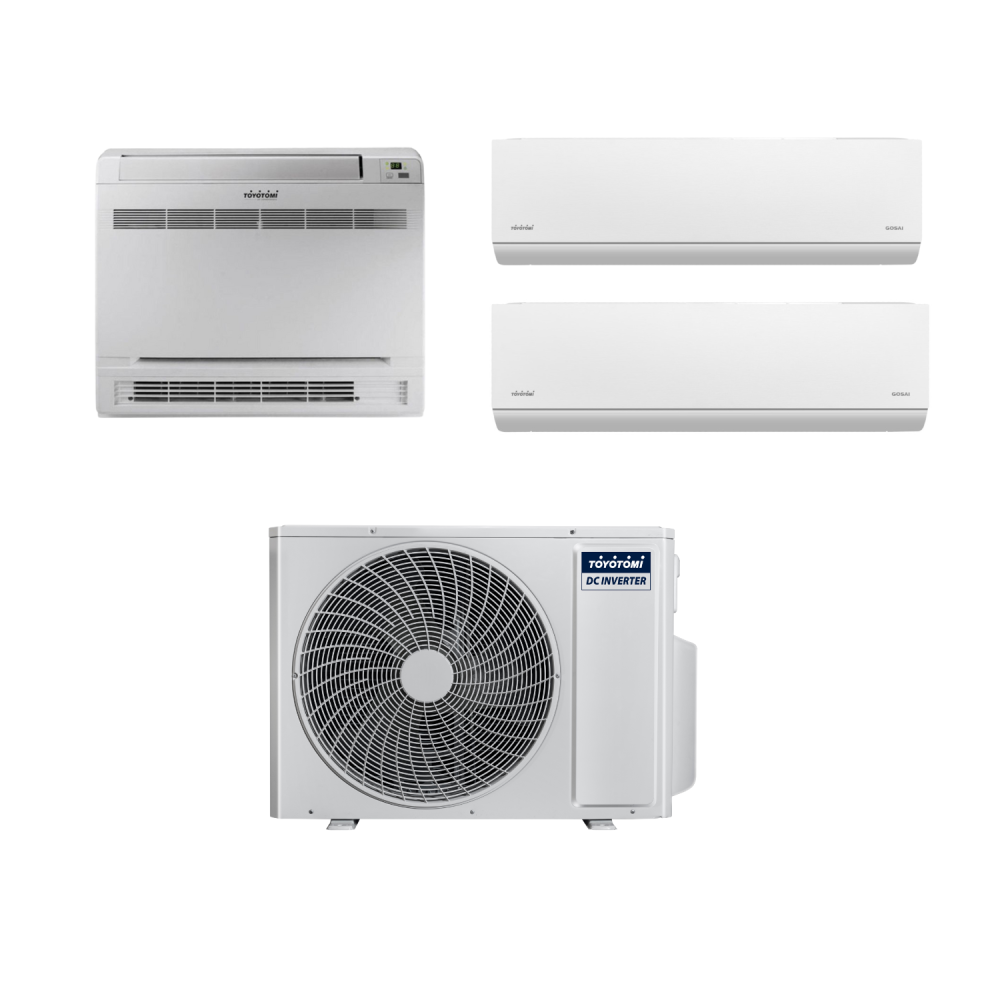 Multi Split Toyotomi Japan MULR32-36INV-4 36000 Btu, Apartament 2+1 Siperfaqe 90-120 m2, 9+9+18 Kbtu